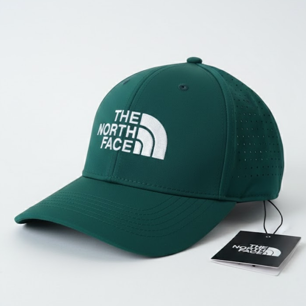 The North Face Recycled ’66 Laser Cut Classic Hat – Green (White Logo)